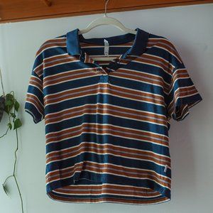 RVCA Collared, Cropped, T-shirt